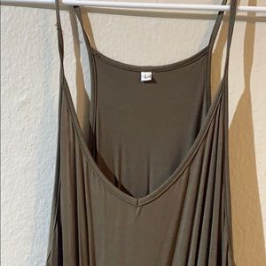 Jumpsuit Loose Fit/ Green/ Long/ Pockets